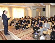 جمعي از نمايندگان بيمه شهرستان اردبيل در سمينار استاد شكوهي
