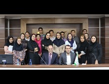 جمعي از نمايندگان بيمه كارآفرين استان زنجان به همراه استاد  شكوهي