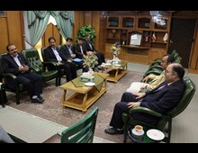 مذاکره مدیرکل بانک ملی استان سیتان بلوچستان با مهندس شکوهی 